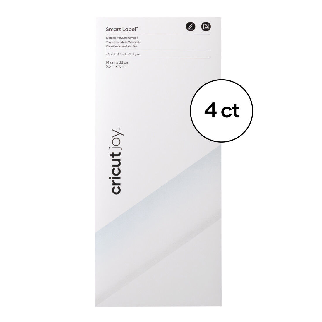 Cricut Joy™ Smart Label™ Beschreibbares Vinyl – Ablösbar, Transparent